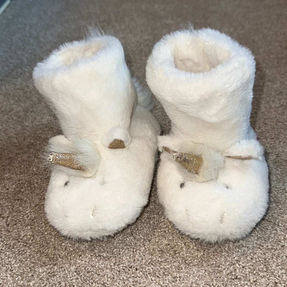 Mini Boden Unicorn Slipper Boots size 9
